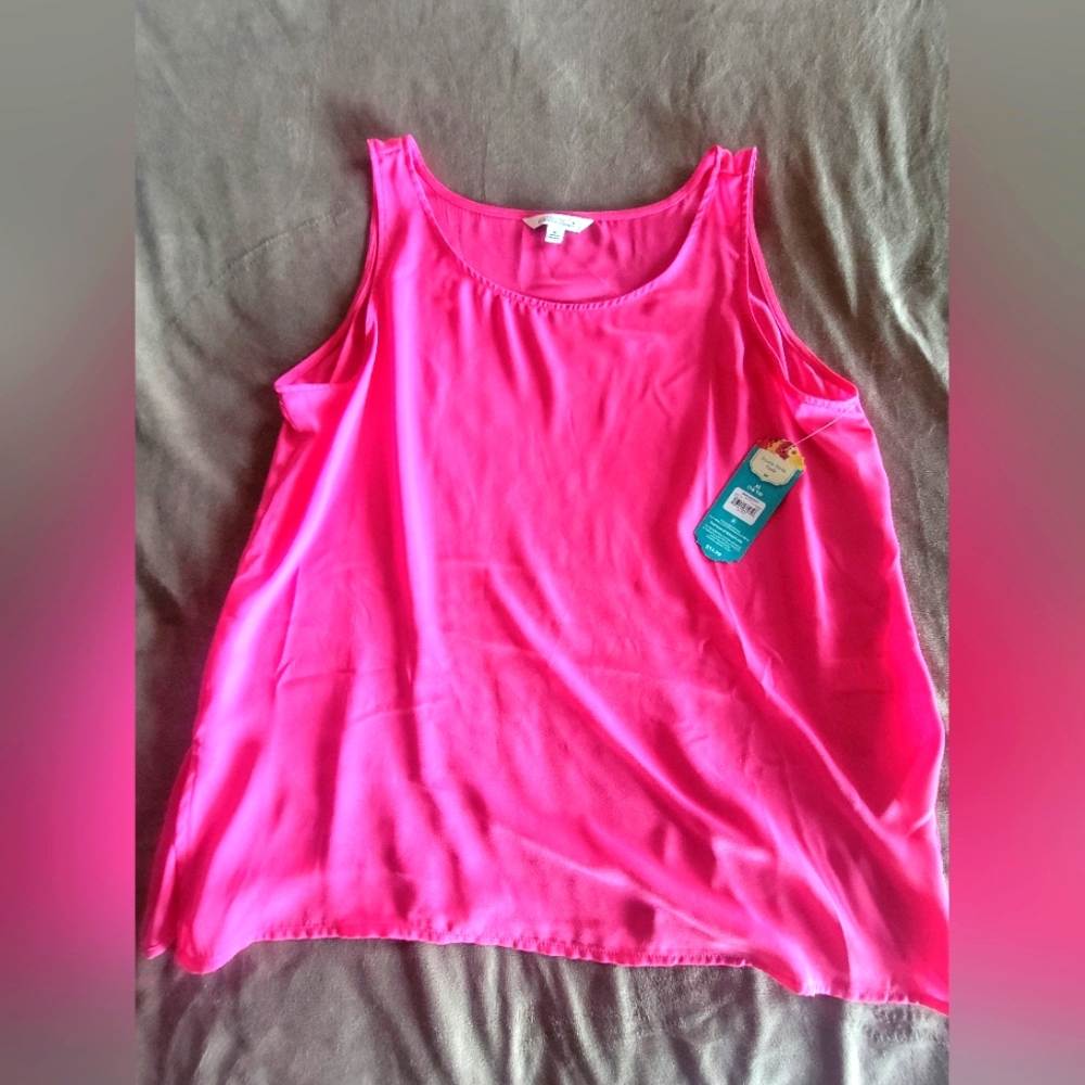 Pink Flowy Tank